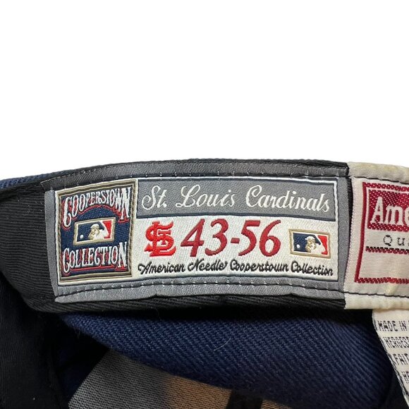 St. Louis Cardinals 1943-56 Retro Throwback Cooperstown Collection Hat Cap 7 1/4 - Picture 10 of 11